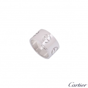 Cartier White Gold XL Love Ring Size 54